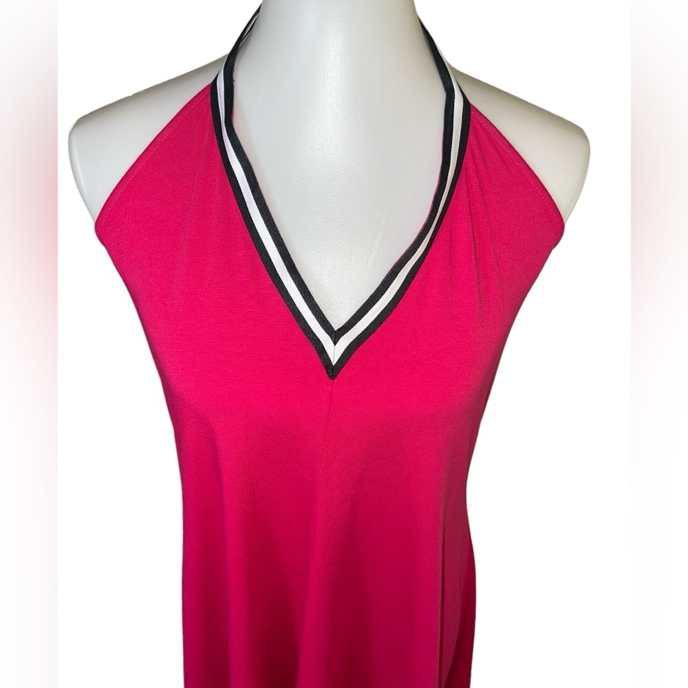 Cynthia Rowley Womens Red Halter Handkerchief Style Dress Size Medium NWT - Picture 6 of 15